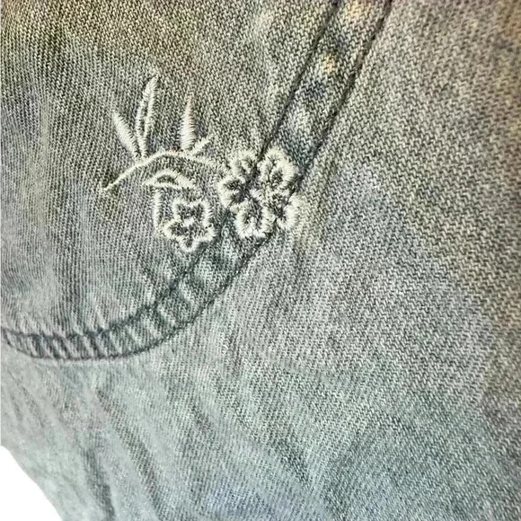 Casey And Max Denim Embroidered Vest Size S Women’s Boho Vintage Hippie Cottage - Picture 7 of 9